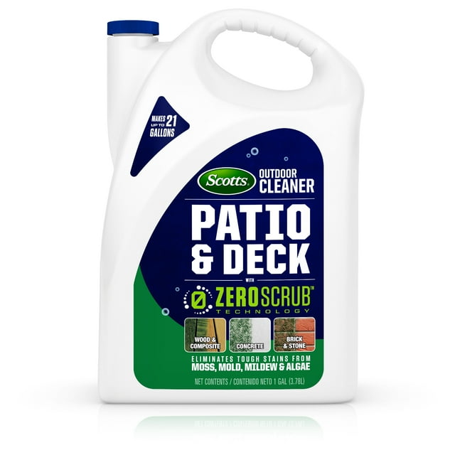 Scotts Outdoor Cleaner Patio & Deck with ZeroScrub Technology Concentrate 0.5 gal.