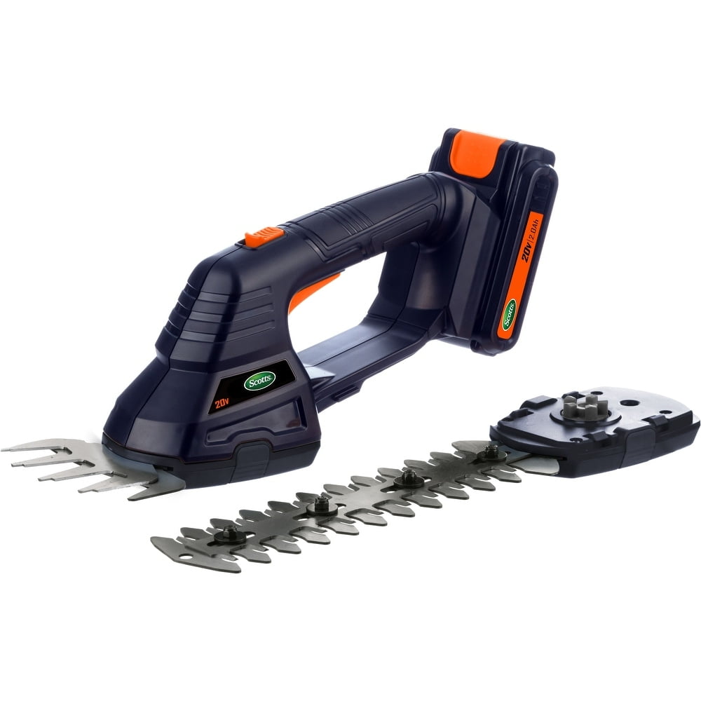 Scotts Outdoor Power Tools 20-Volt Cordless Shrub Shear Combo, Black