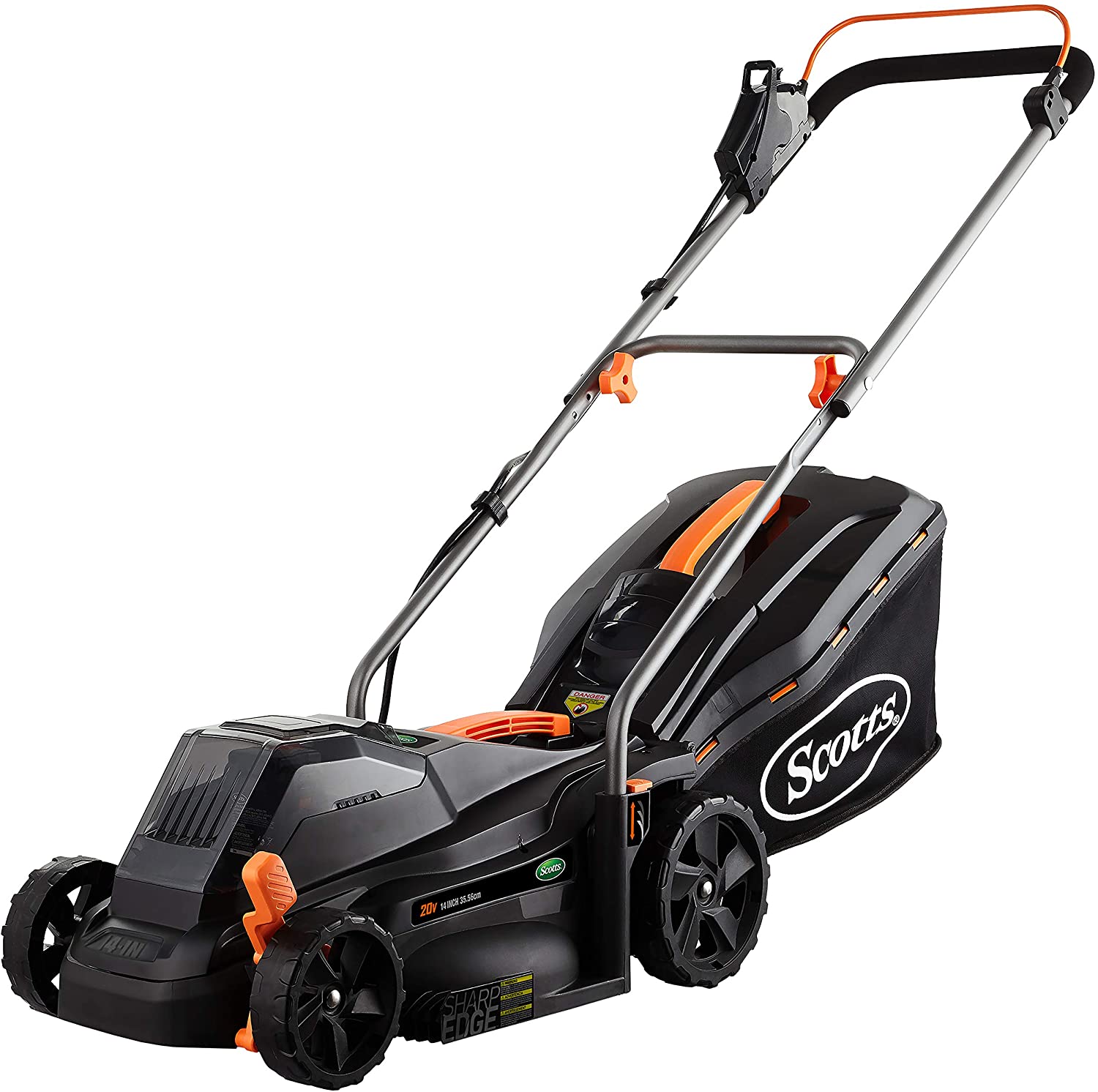 Scotts Outdoor Power Tools 62014S 14-Inch 20-Volt Cordless Lawn Mower, Black - image 1 of 6
