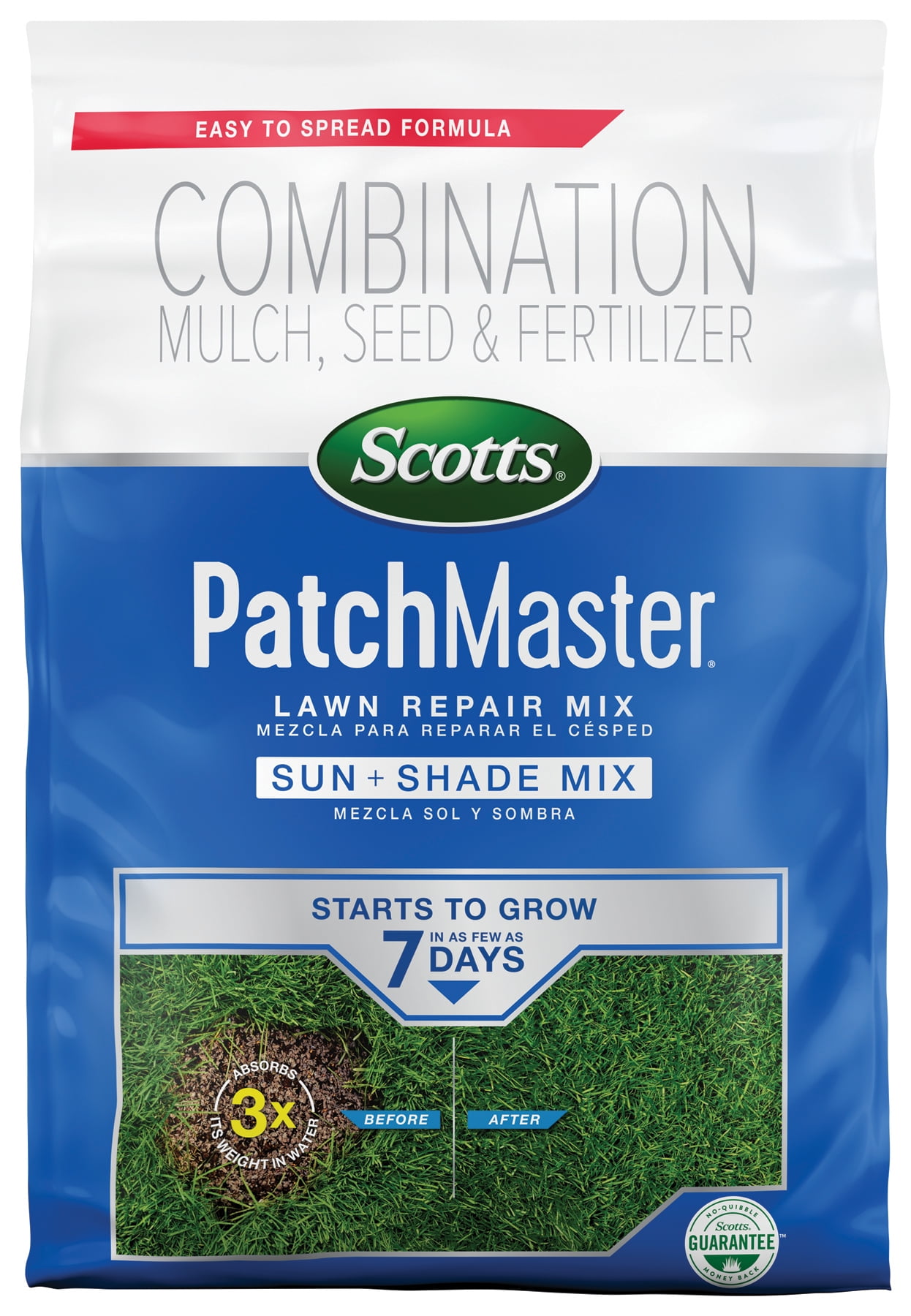 Scotts PatchMaster Lawn Repair Mix Sun + Shade Mix, 10 lbs.