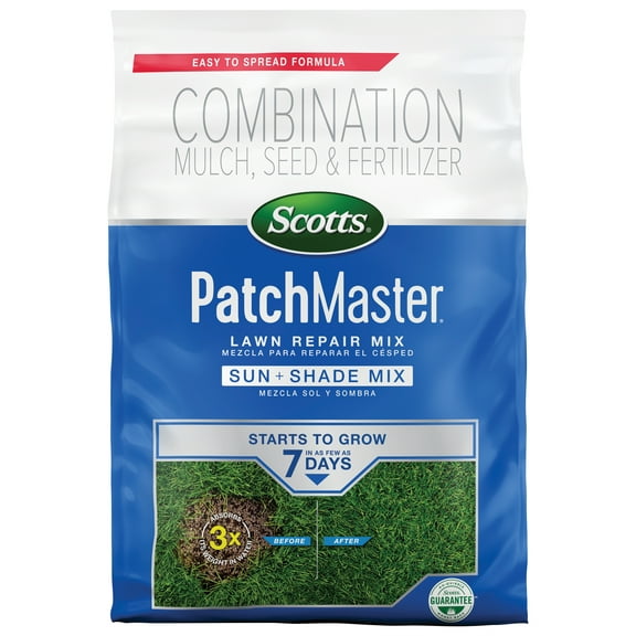 Scotts PatchMaster Lawn Repair Mix Sun + Shade Mix, 10 lbs.