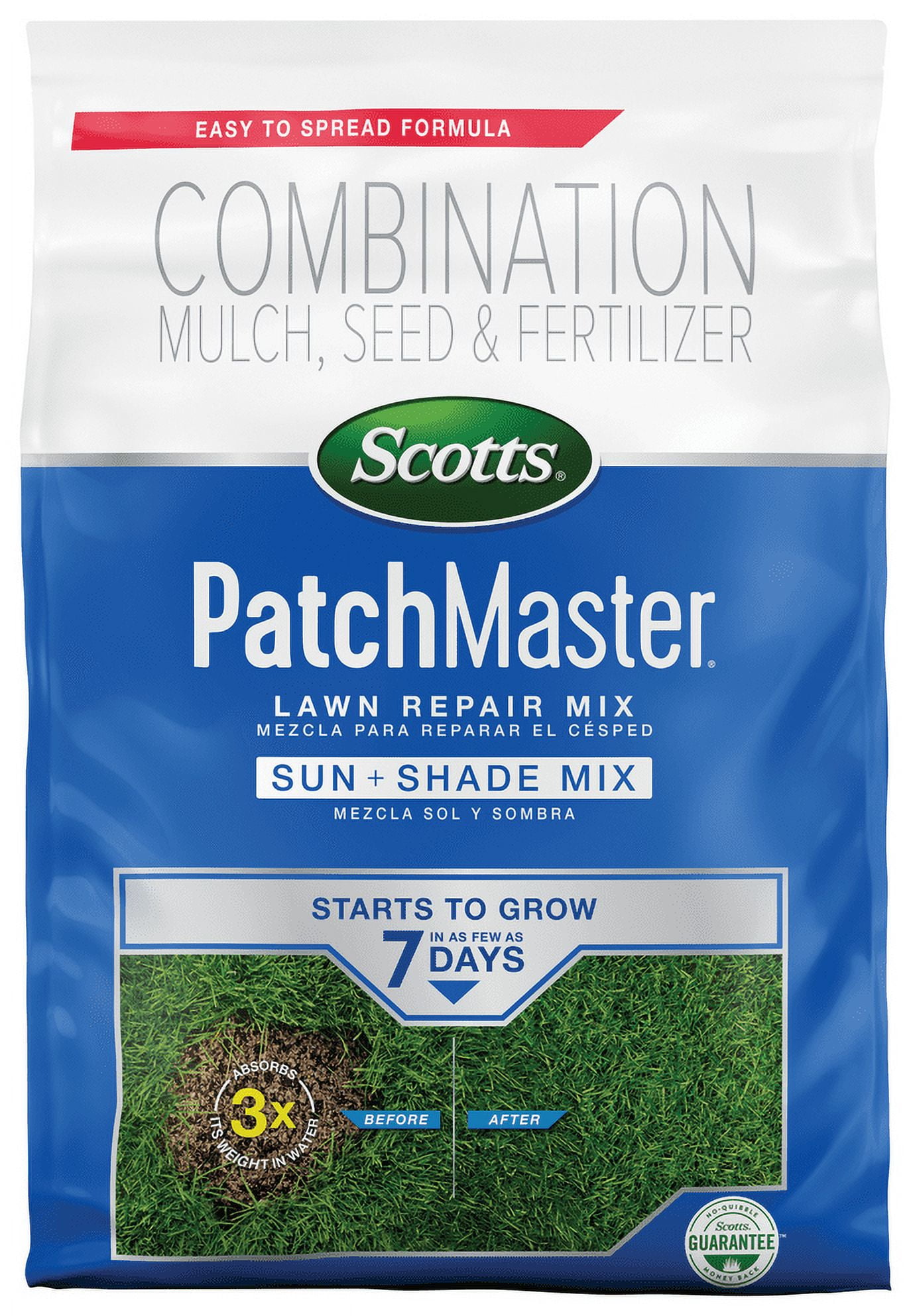 Scotts PatchMaster Lawn Repair Mix Sun + Shade Mix, 4.75 lbs.