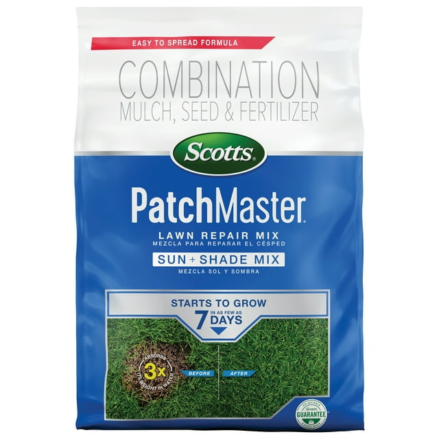 Scotts PatchMaster Lawn Repair Mix Sun and Shade Mix, 10 lbs.