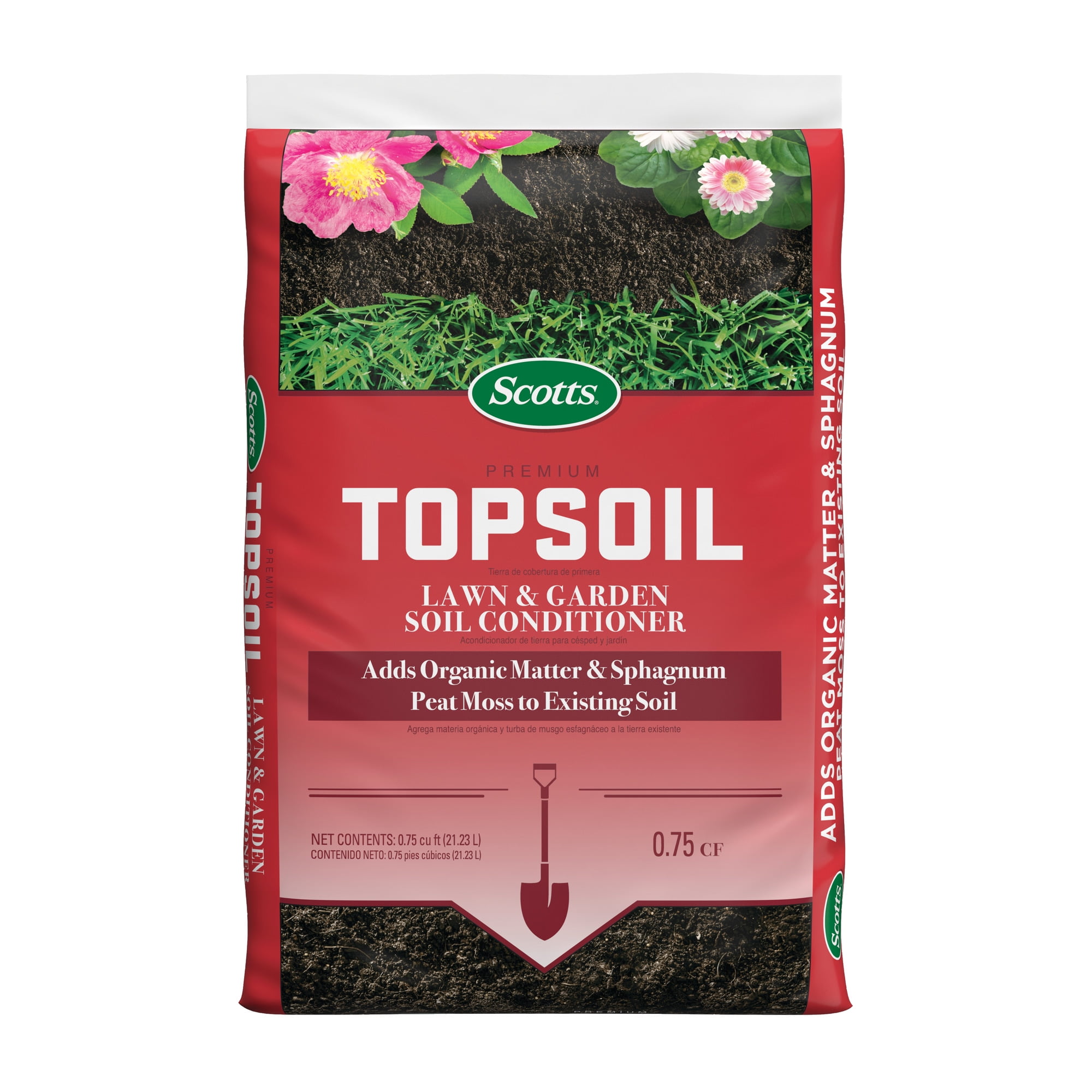Scotts Premium Top Soil, Lawn and Garden Soil Conditioner, 0.75 cu. ft