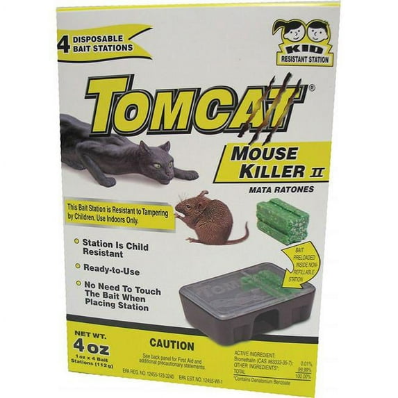 Scotts Tomcat 4 oz Rat & Mouse Bait - Pack of 2