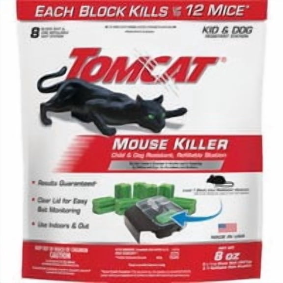 Scotts Tomcat Tomcat Mouse Killer I Refillable Mouse Bait Station - Pack of 7