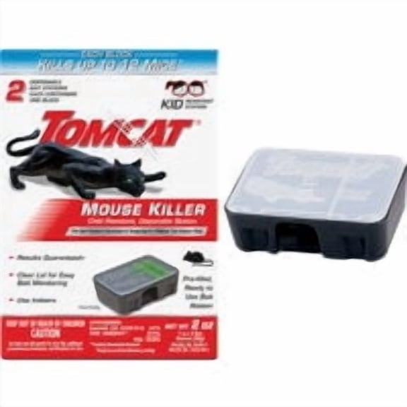 Scotts Tomcat Tomcat Mouse Killer II Disposable Mouse Bait Station - Pack of 12 Pro Bulk Pack