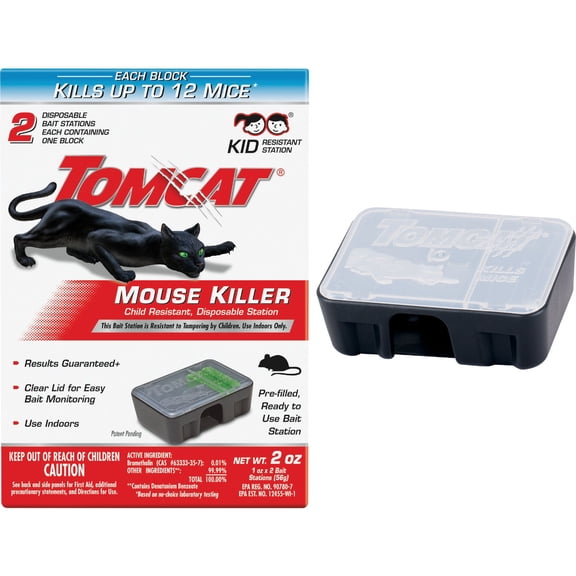 Scotts Tomcat Tomcat Mouse Killer II Disposable Mouse Bait Station - Single Pack