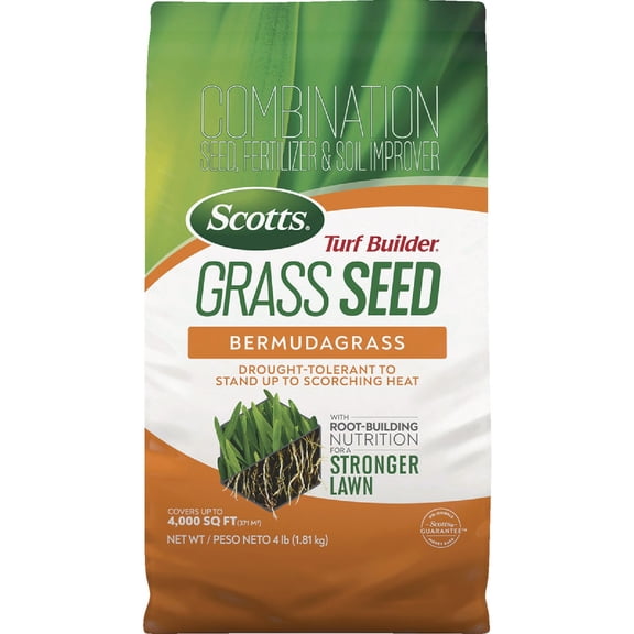 Scotts Turf Builder Bermuda Grass Sun or Shade Fertilizer/Seed/Soil Improver 4 lb