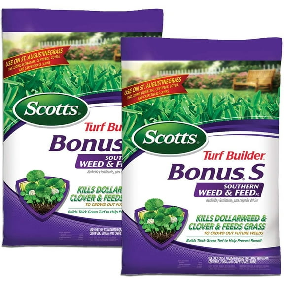 Scotts Turf Builder Southern Weed & Feed Fertilizer, 5,000 sq. ft., 2-Pack