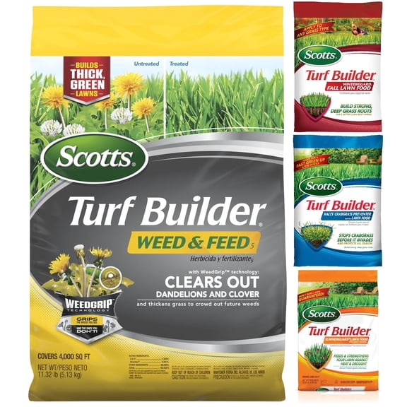 Scotts Turf Builder Bundle (with WinterGuard), 4-Bag, Small