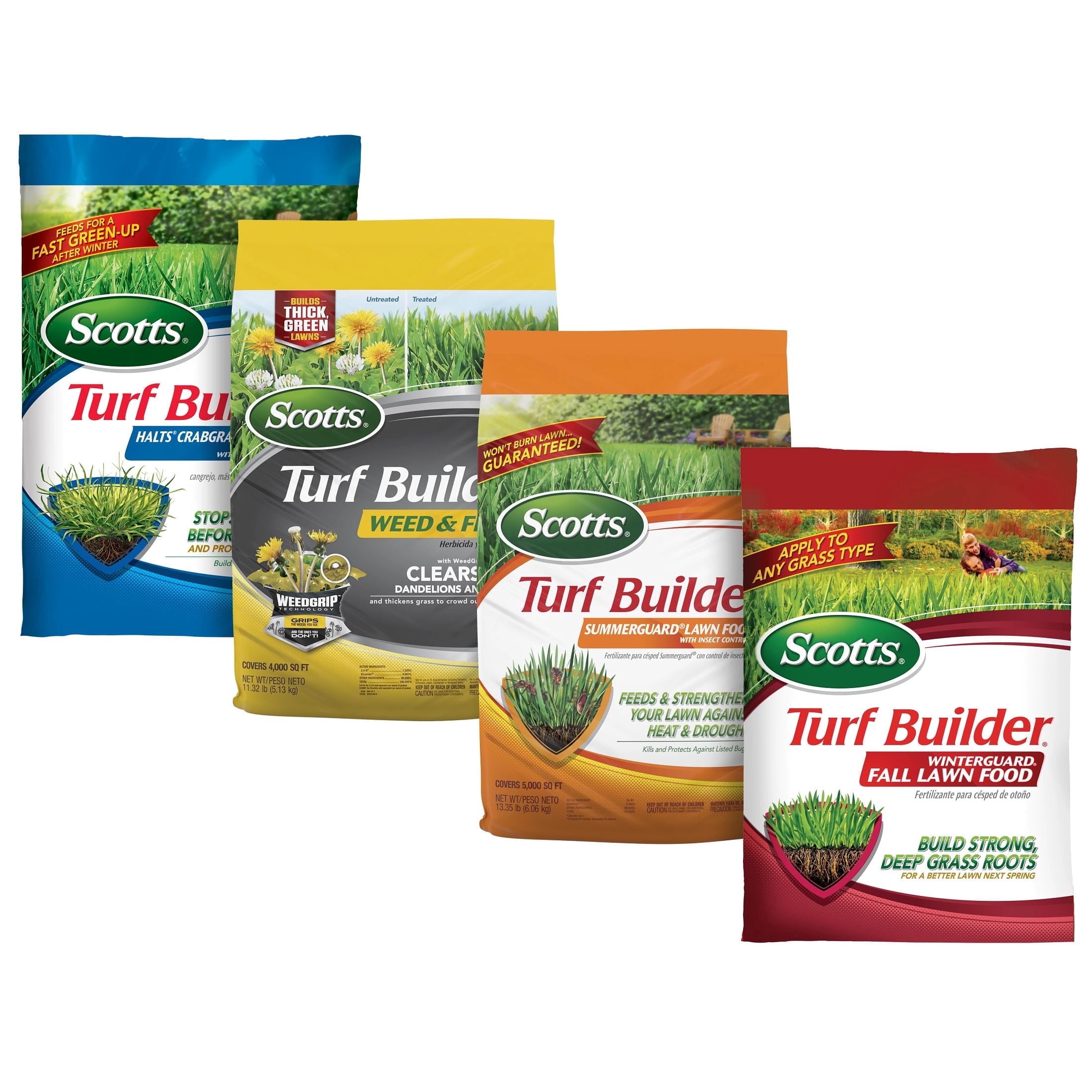 Scotts, Turf Builder Bundle, 4-Bag, with WinterGuard - Walmart.com