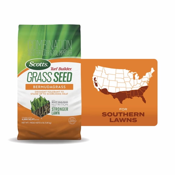 Scotts Turf Builder Grass Seed Bermudagrass, 4 lbs.