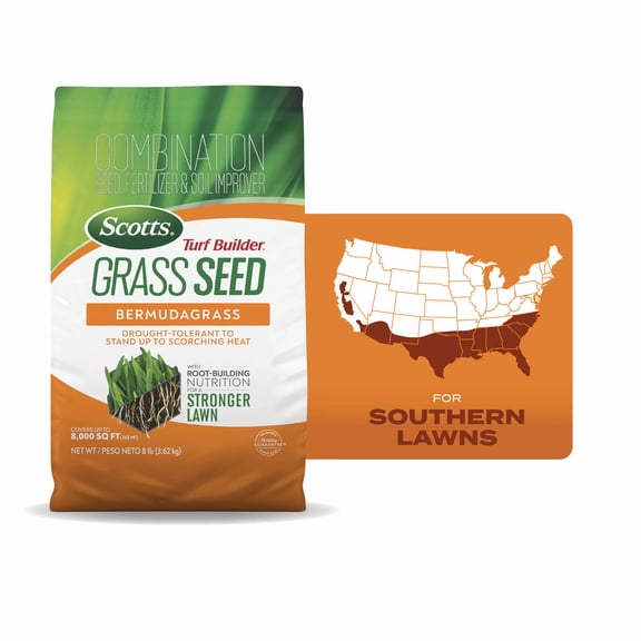 Scotts Turf Builder Grass Seed Bermudagrass, 8 lbs.