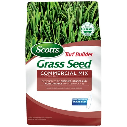 Scotts Turf Builder Grass Seed Commercial Mix for Tall Fescue Lawns, 7 lbs.