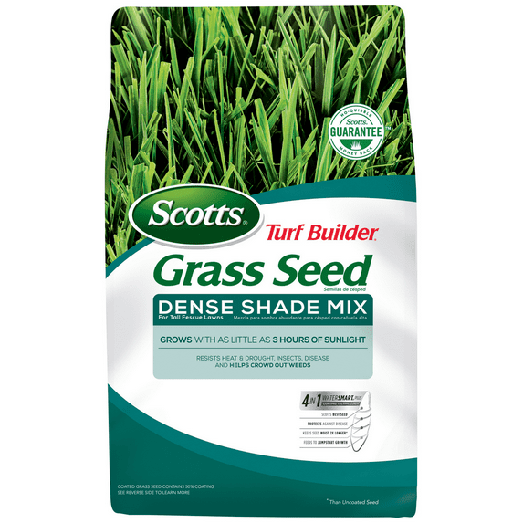 Scotts Turf Builder Grass Seed Dense Shade Mix for Tall Fescue, 3 lbs.