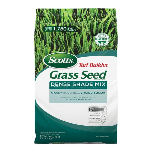 Scotts Turf Builder Grass Seed Dense Shade Mix for Tall Fescue, 7 lbs