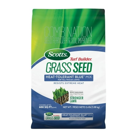 Scotts Turf Builder Grass Seed Heat-Tolerant Blue Mix, 2.4 lbs.
