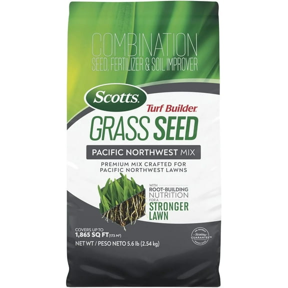 Scotts Turf Builder Grass Seed Pacific Northwest Mix is a Premium Mix for Pacific Northwest Lawns, 5.6 lb.
