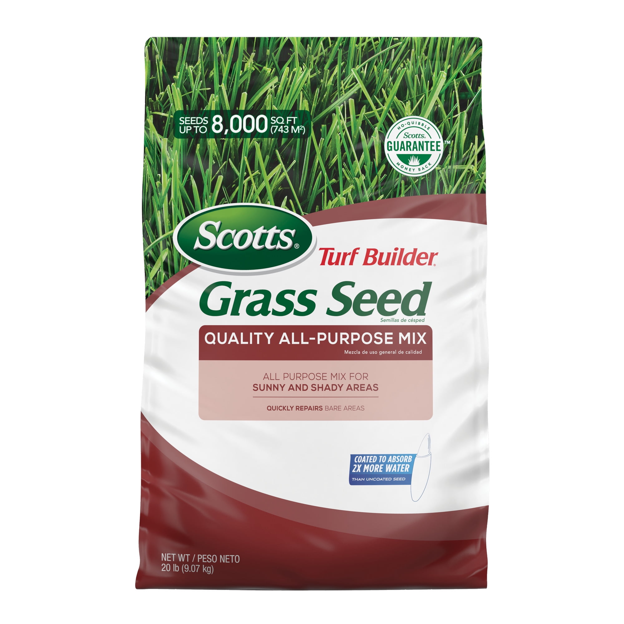 Scotts Turf Builder Grass Seed Quality All-Purpose Mix, 20 lbs.