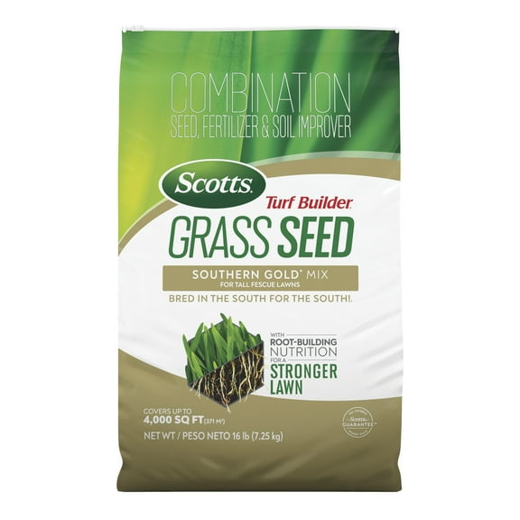 Scotts Turf Builder Grass Seed Southern Gold for Tall Fescue, 16 lb.