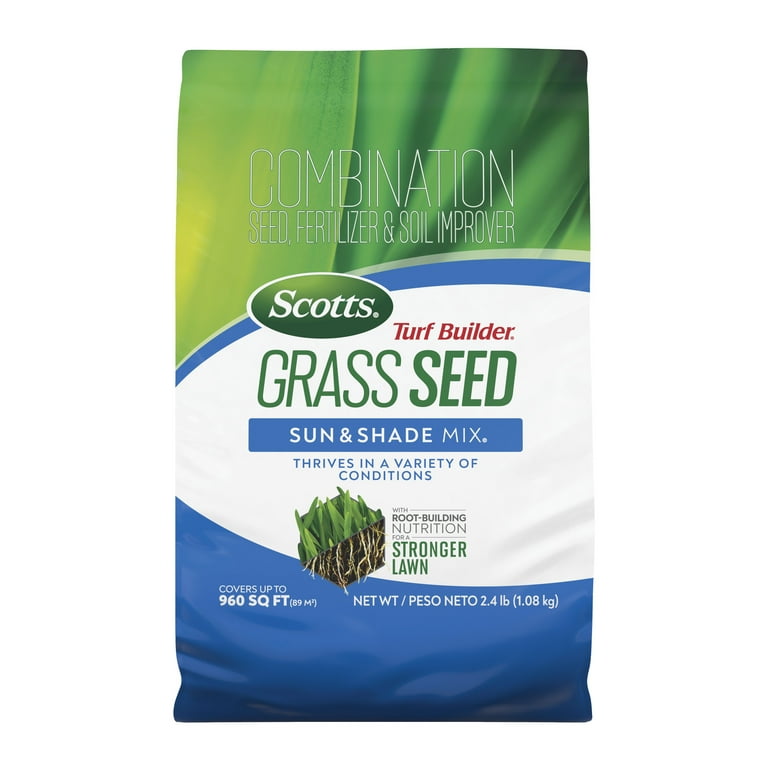 Scotts Turf Builder Grass Seed Sun & Shade Mix 3 lb. Scotts Turf Builder Grass Seed Sun & Shade Mix 3 lb.