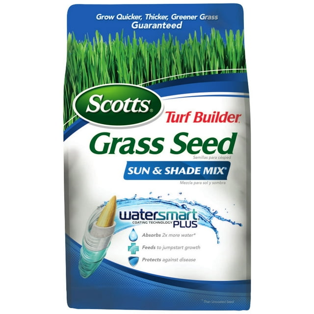 Scotts Turf Builder Grass Seed Sun & Shade Mix, 7 lbs