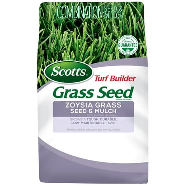 Scotts Turf Builder Grass Seed Zoysia Grass Seed & Mulch, 5 lbs.
