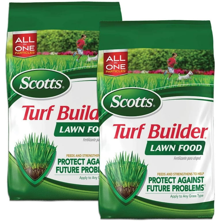 Scotts Turf Builder Lawn Food 12.5 lb. Lawn Fertilizer Feeds and Strengthens Grass to Protect Against Future Problems Build Deep Roots Apply to