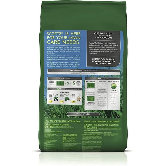 Scotts Turf Builder Lawn Grass Fertilizer 12.5 lb, 3 Pieces