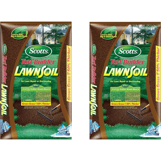 Scotts Turf Builder Lawn Soil, 1. 0Cubic Foot (2)