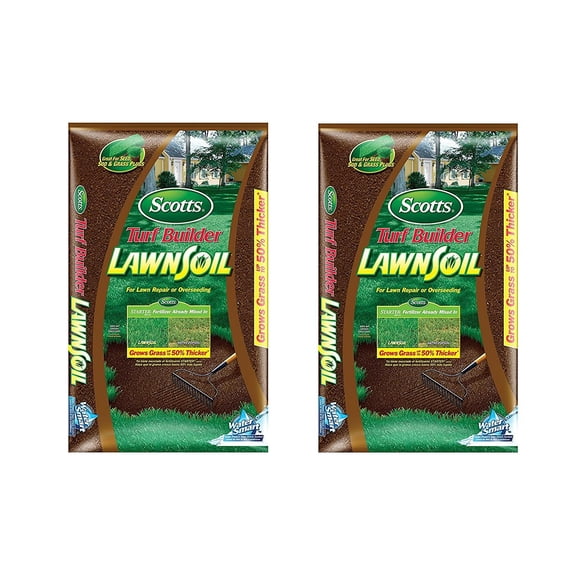 Scotts Turf Builder Lawn Soil - Granules, Synthetic Fertilizer, Outdoor Use - 1 Cu Ft