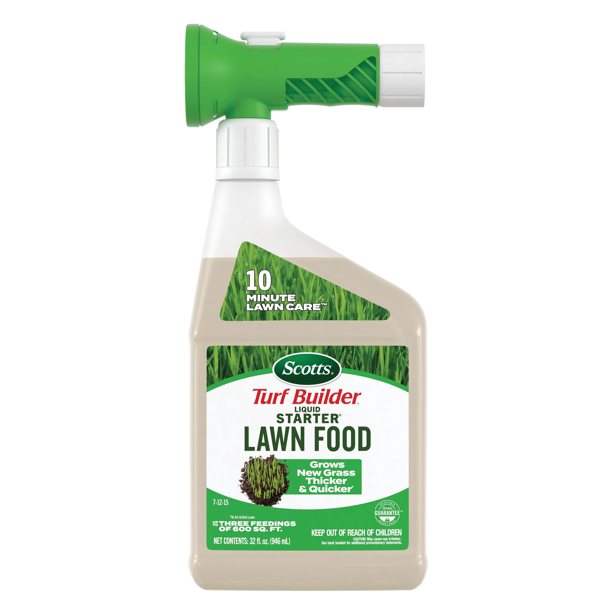 Scotts Turf Builder Liquid Starter Lawn Food, Fertilizer for New Grass, 32 fl. oz.