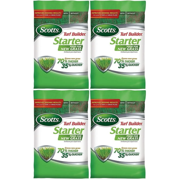 Scotts Turf Builder Starter Food for New Grass - Lawn Fertilizer - 15 lb, Covers 5,000 sq ft