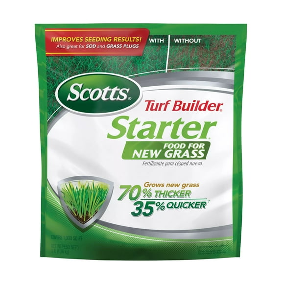 Scotts Turf Builder Starter Food for New Grass, 1,000 sq. ft., 3 lbs.