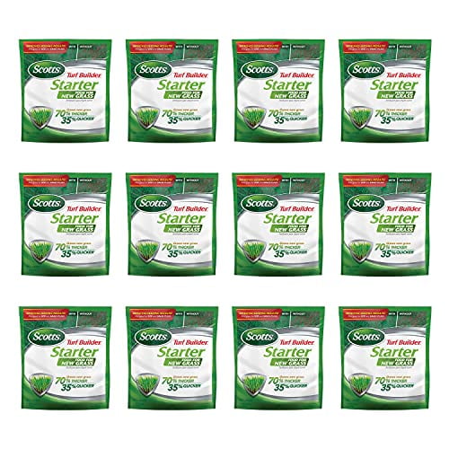 Scotts Turf Builder Starter Food for New Grass, Lawn Fertilizer, 3 lbs. (12-Pack)