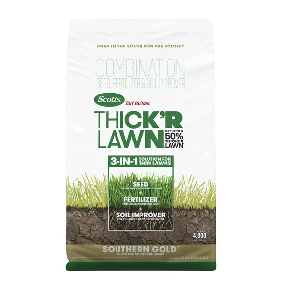 Scotts Turf Builder Thick'R Lawn Southern Gold Blend for Tall Fescue Lawns, 40 lbs.