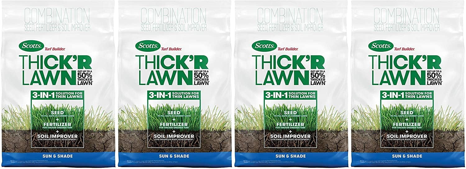 Scotts Turf Builder Thick'R Lawn Sun and Shade, 12 lb. 3in1