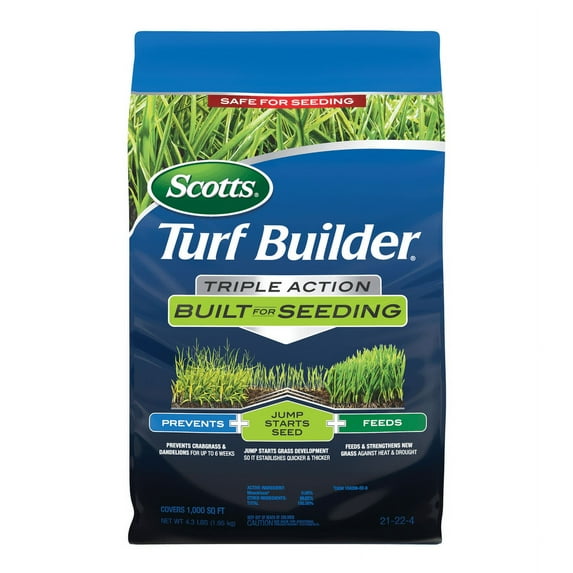 Scotts Turf Builder Triple Action Built For Seeding, 4.3 lbs.