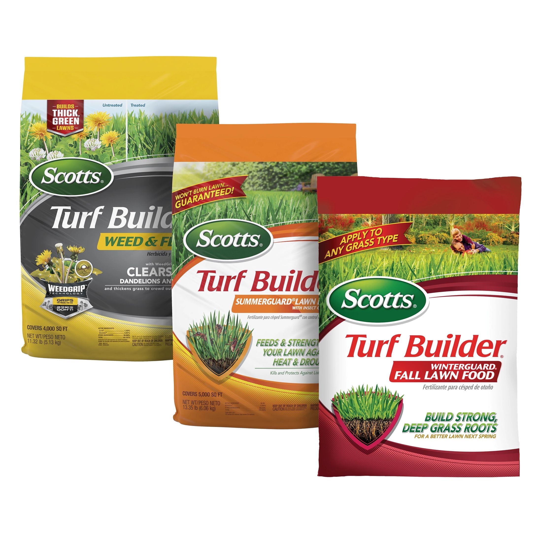 Scotts Turf Builder Bundle (with WinterGuard), 3-Bag, Small - Walmart.com