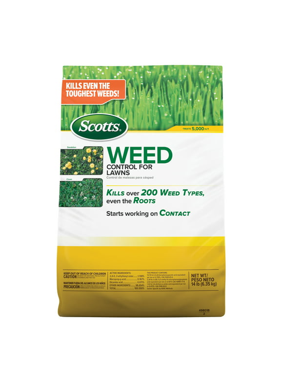 Scotts Weed Killer for Lawns, 5,000 sq. ft., 14 lbs.