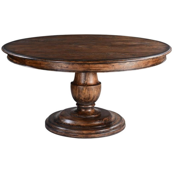Scottsdale Rustic Pecan Round Dining Table