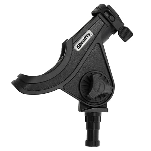 Scotty Baitcaster Spinning Rod Holder con soporte de abrazadera