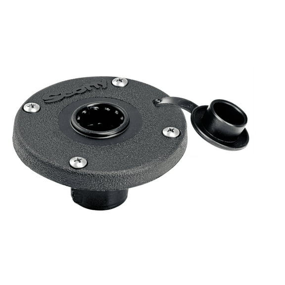 SCOTTY 344-BK Round Flush Deck Mount