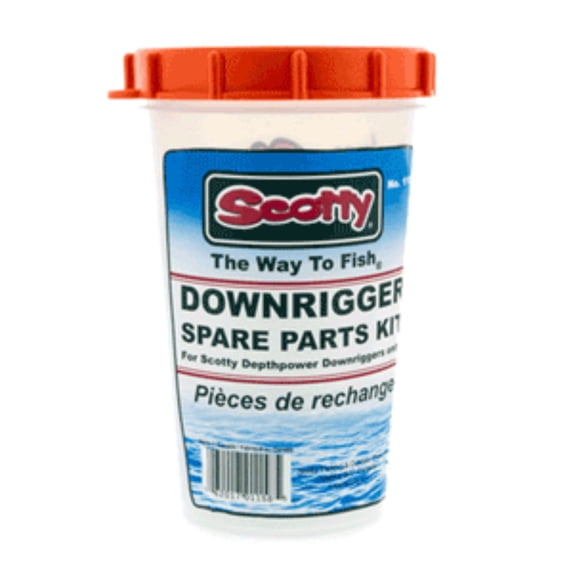 6" White, Blue, and Orange Scotty 1158 Depthpower Downrigger Accessory Kit