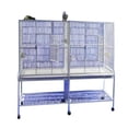 thumbnail image 1 of 64"x21" Double Flight Cage with Divider 6421 Platinum, 1 of 2