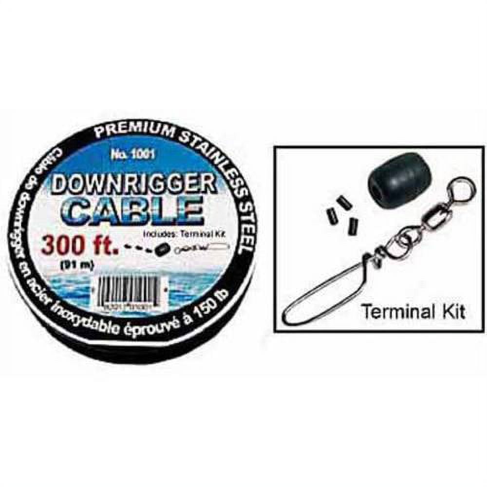 Scotty Premium Stainless Steel Downrigger Cable with Terminal Kit