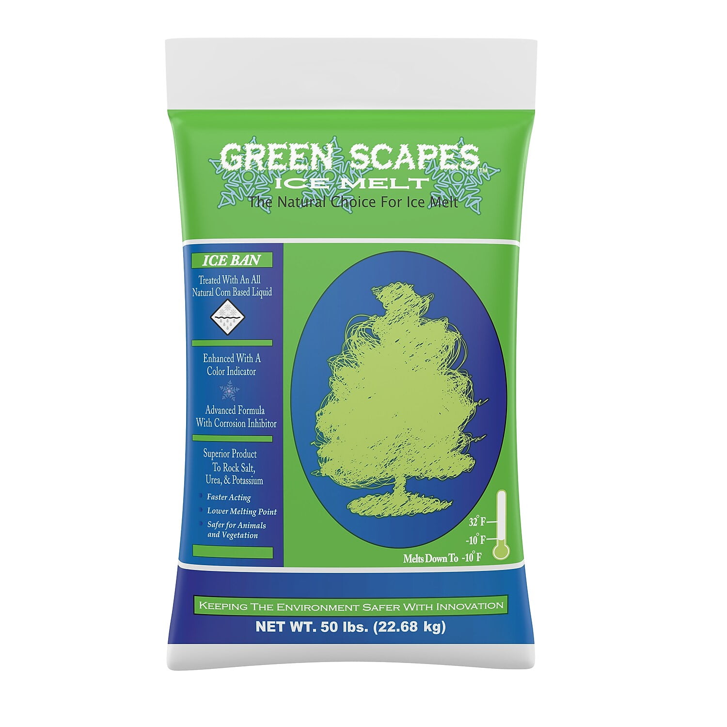 Green Scapes Ice Melt, 50 lb Bag Green Scapes Ice Melt, 50 lb Bag