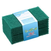 Scouring Pad Dish Scrubber Scouring Pads Green Reusable Household Scrub Pads For Dishes Kitchen Scrubbers & Metal Grills