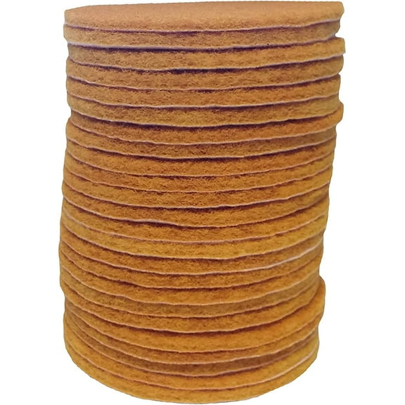 Scouring Pads, 5 inch 50 Pack Sanding Pads, Gold Automotive Sandpaper for Automotive Paint & Paint Supplies, Fine Auto Body Supplies, Synthetic Fiber Surface Conditioning Scuff Pad